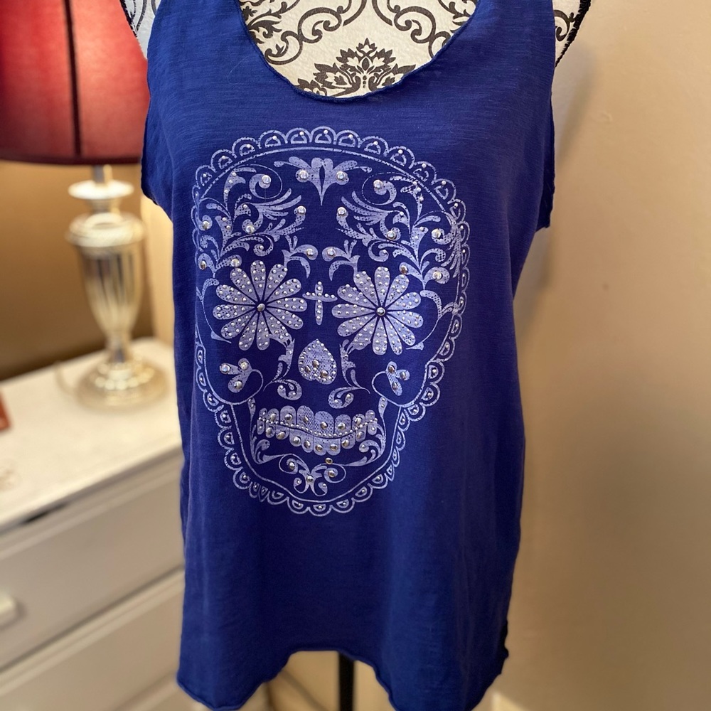 Roper Racerback Sugarskull Tank